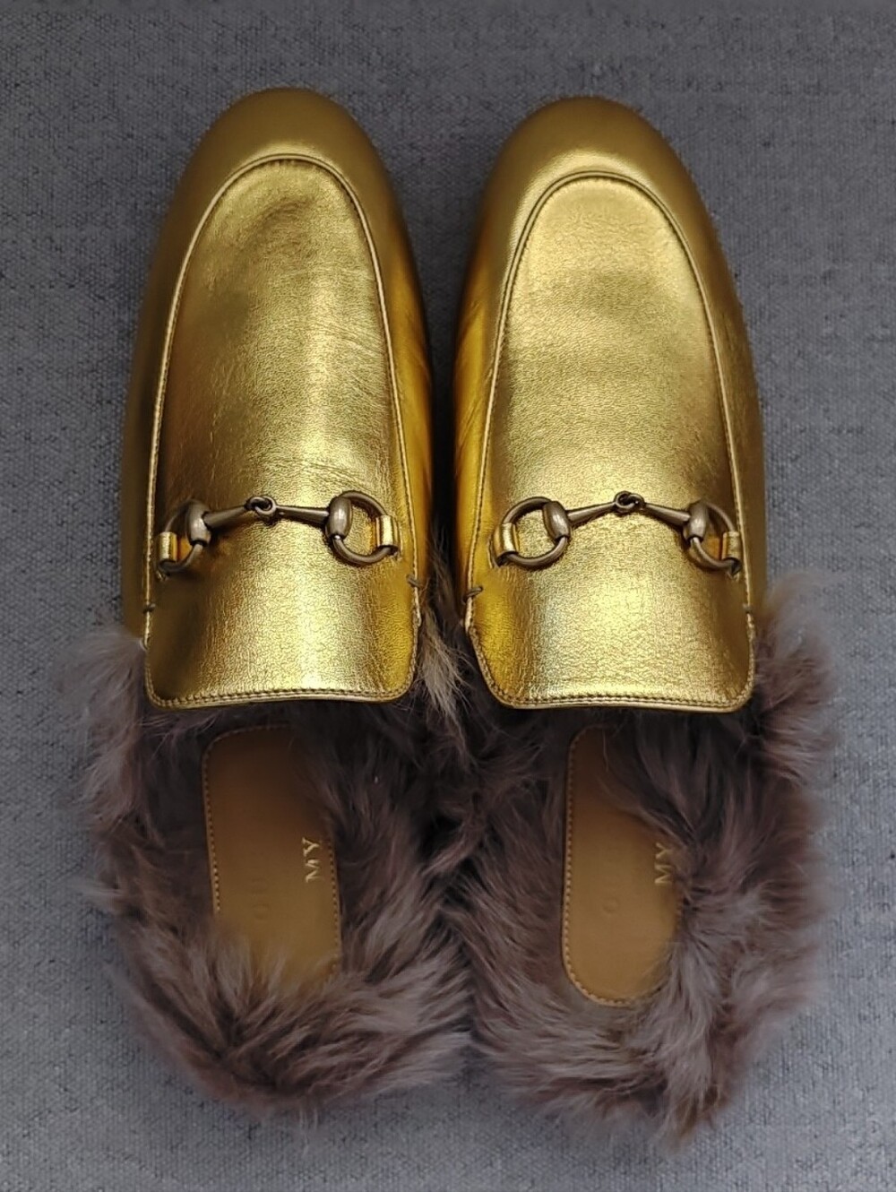 Custome Made Gucci Gold Princetowns